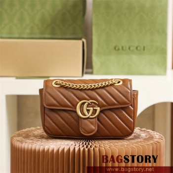 구찌 GUCCI 446744 GG 마몽 숄더백 미니 체인 마틀라세