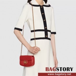 구찌 GUCCI 476433 GG 마몽 마틀라세 슈퍼 미니백