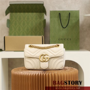 구찌 GUCCI 446744 GG 마몽 숄더백 미니 체인 마틀라세