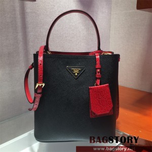 프라다 PRADA 파니에 악어가죽 핸드백 1BA212