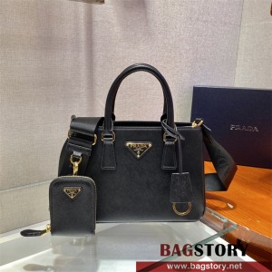 프라다 PRADA 사피아노 럭스 미니 가죽 토트백 1BA296