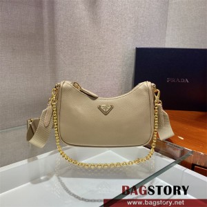 프라다 사피아노 삼각로고 레더 미니백 1BH174