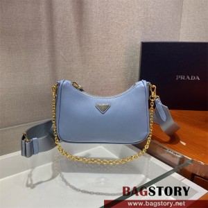 프라다 사피아노 삼각로고 레더 미니백 1BH174