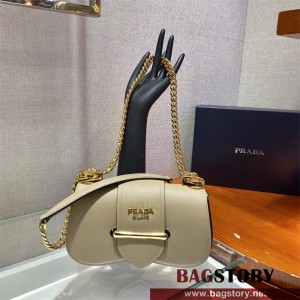  프라다 시도니 다이어그램 레더 숄더백 1BD219