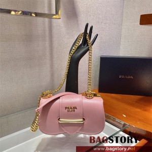  프라다 시도니 다이어그램 레더 숄더백 1BD219