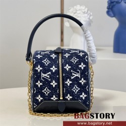 루이비통 Louis Vuitton  데님 스퀘어 주사위백 M59611 