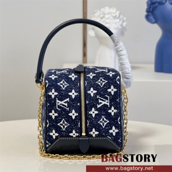루이비통 Louis Vuitton  데님 스퀘어 주사위백 M59611 