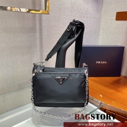 프라다 PRADA 남성 남자 1BH168 리나일론 숄더 백