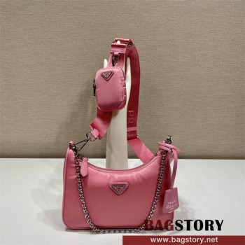 프라다 PRADA 리에디션 나일론 호보백 1BH204