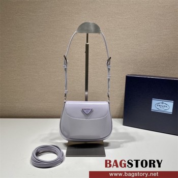 프라다 미니 클레오 브러쉬드 레더 플랩백 1BH188