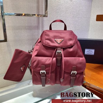 프라다 PRADA 벨라 삼각로고 나일론 백팩 1BZ811
