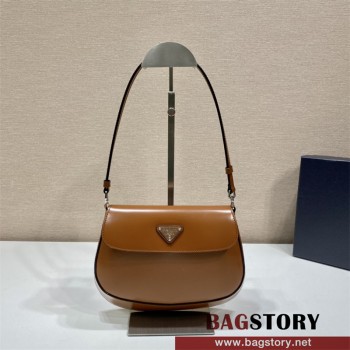 프라다 클레오 브러시드 가죽 숄더백 1BD311