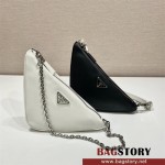 프라다 심볼 가죽 패브릭 미니 숄더백 1BC176