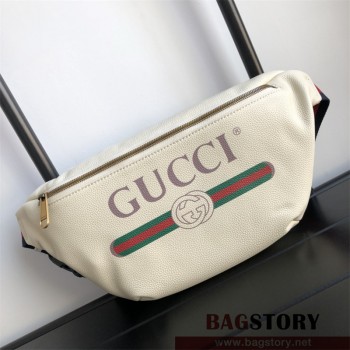 구찌 GUCCI 프린트 레더 미니벨트백 527792