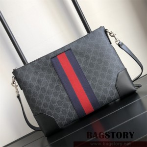 구찌 GUCCI GG 블랙 수프림 메신저 백 474139