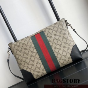구찌 GUCCI GG 블랙 수프림 메신저 백 474139