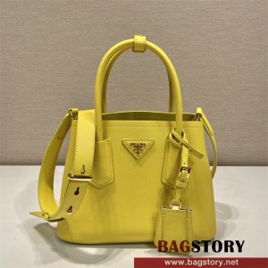 프라다 더블 사피아노 가죽 미니백 1BG443