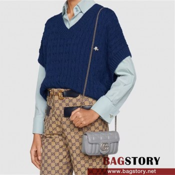 구찌 GUCCI 476433 GG 마몽 마틀라세 슈퍼 미니백