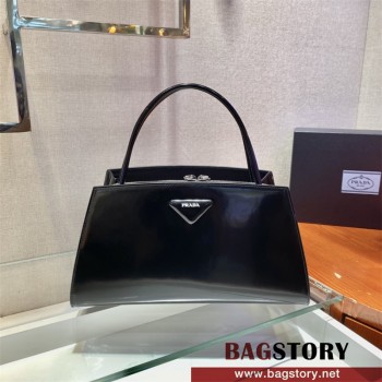 프라다 로고 장식 트라페즈 토트백 1BA327