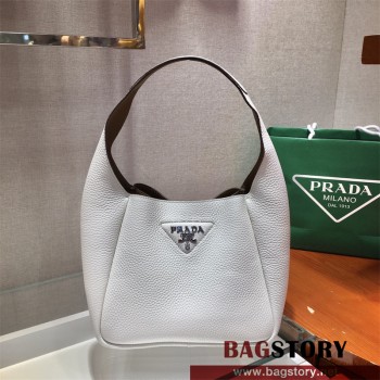 프라다 로고 가죽 여성 숄더백 호보백 레더핸드백 1BC127