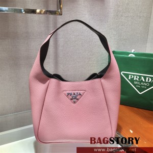 프라다 로고 가죽 여성 숄더백 호보백 레더핸드백 1BC127