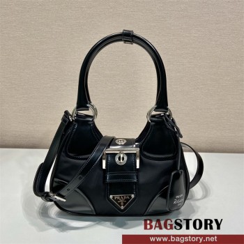 프라다 문 리나일론 가죽가방 숄더백 버클문백 1BA381
