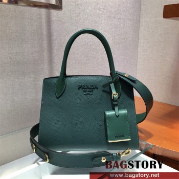 프라다 스몰 사피아노 레더 모노크롬백 1BA156