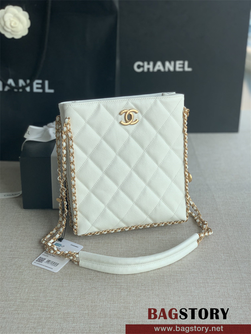 샤넬 CHANEL  캐비어 체인 스몰 쇼핑백 AS3470