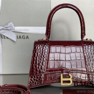 발렌시아가 BALENCIAGA  아워글레스 탑핸들백 미디움 23CM
