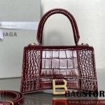 발렌시아가 BALENCIAGA  아워글레스 탑핸들백 스몰 19CM