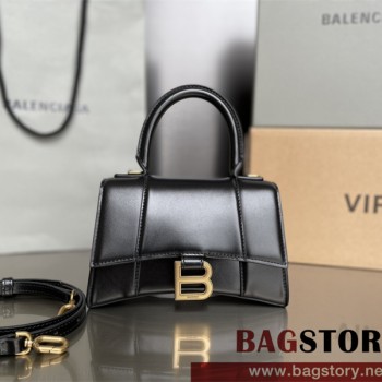 발렌시아가 BALENCIAGA 아워글레스 탑핸들백 스몰 19CM