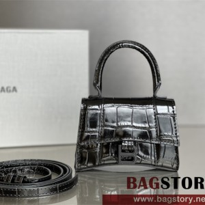 발렌시아가 BALENCIAGA 아워글레스 탑핸들백 미니 11.5CM