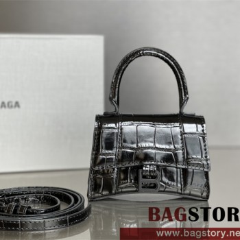 발렌시아가 BALENCIAGA 아워글레스 탑핸들백 미니 11.5CM