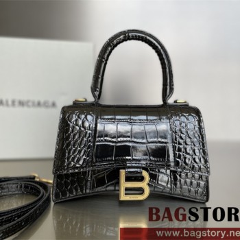발렌시아가 BALENCIAGA 아워글레스 탑핸들백 스몰 19CM