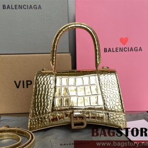 발렌시아가 BALENCIAGA 아워글레스 탑핸들백 미디움 23CM