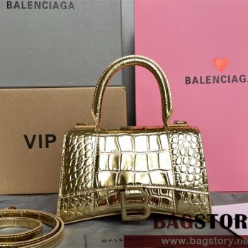 발렌시아가 BALENCIAGA 아워글레스 탑핸들백 스몰 19CM
