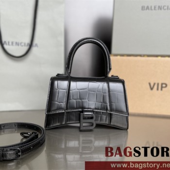 발렌시아가 BALENCIAGA 아워글레스 탑핸들백 스몰 19CM