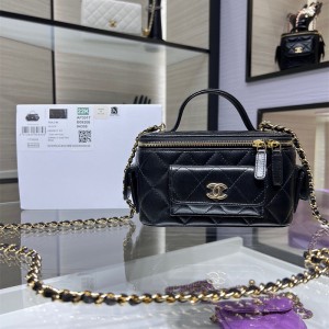 샤넬 CHANEL 체인 탑핸들 코스메틱 케이스  AP3017