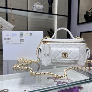 샤넬 CHANEL 체인 탑핸들 코스메틱 케이스 AP3017