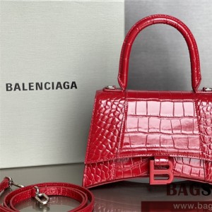 발렌시아가 BALENCIAGA 아워글레스 탑핸들백 미디움 23CM
