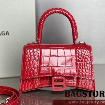 발렌시아가 BALENCIAGA 아워글레스 탑핸들백 스몰 19CM