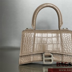 발렌시아가 BALENCIAGA 아워글레스 탑핸들백 스몰 19CM