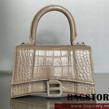 발렌시아가 BALENCIAGA 아워글레스 탑핸들백 스몰 19CM