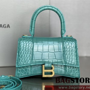 발렌시아가 BALENCIAGA 아워글레스 탑핸들백 스몰 19CM