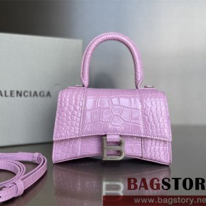 발렌시아가 BALENCIAGA 아워글레스 탑핸들백 스몰 19CM