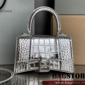 발렌시아가 BALENCIAGA 아워글레스 탑핸들백 스몰 19CM