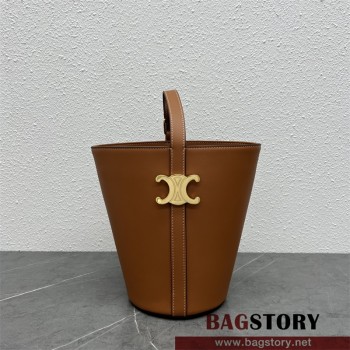 셀린느 트리오페 버킷 숄더백 탄 199913