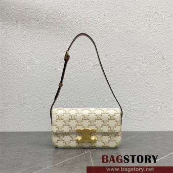 셀린느 캔버스 트리옴페 숄더백,탄 194142