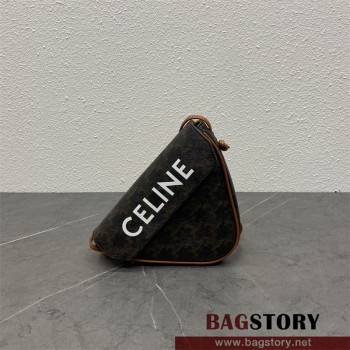 셀린느 로고 트라이앵글 크로스백 195903