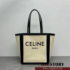 셀린느 로고 프린트 스퀘어 카바스 카프스킨 토트백 197532